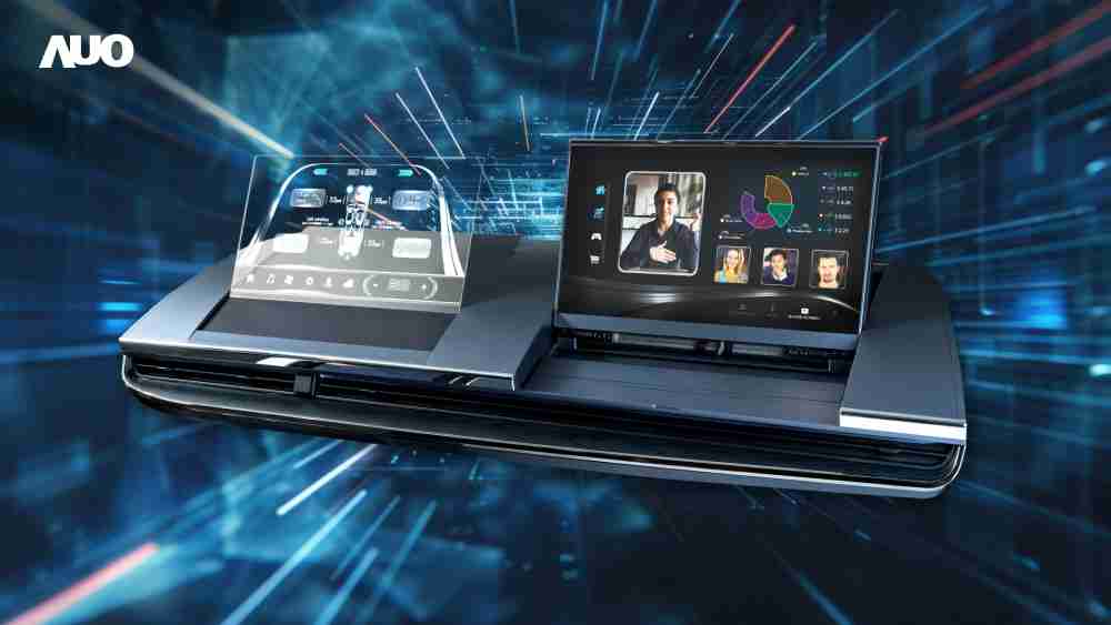 人生就是博Micro LED Display HMI解决方案打造透明Micro LED前座仪表，，，呈现信息并保留驾驶视野开阔；亦为副驾驶座乘客打造收放自如的Micro LED屏幕，，，，在不影响显示质量的前提于显示区内建镜头，，，让用户能与视讯对象直接眼神接触，，，提供绝佳的双向沟通体验